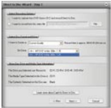 ADS TECH DVD XPRESS DX2 - Selezione del drive per il disco - 1