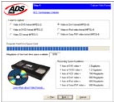 ADS TECH DVD XPRESS DX2 - Choisir un format video - 1