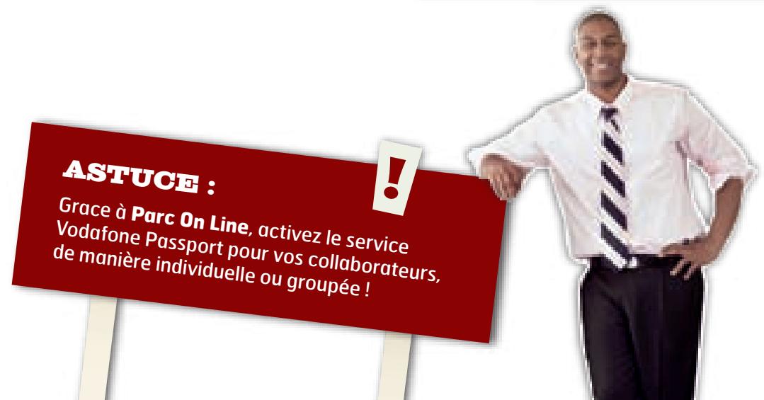 SFR SOLUTIONS INTERNATIONALES - Les destinations vodafone passport : - 1