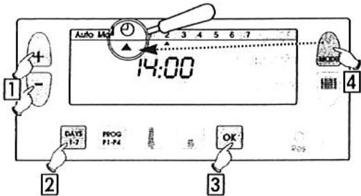 S.PLUS DIGI 2 ECO - Mise à l'heure et au jour actuel - 2