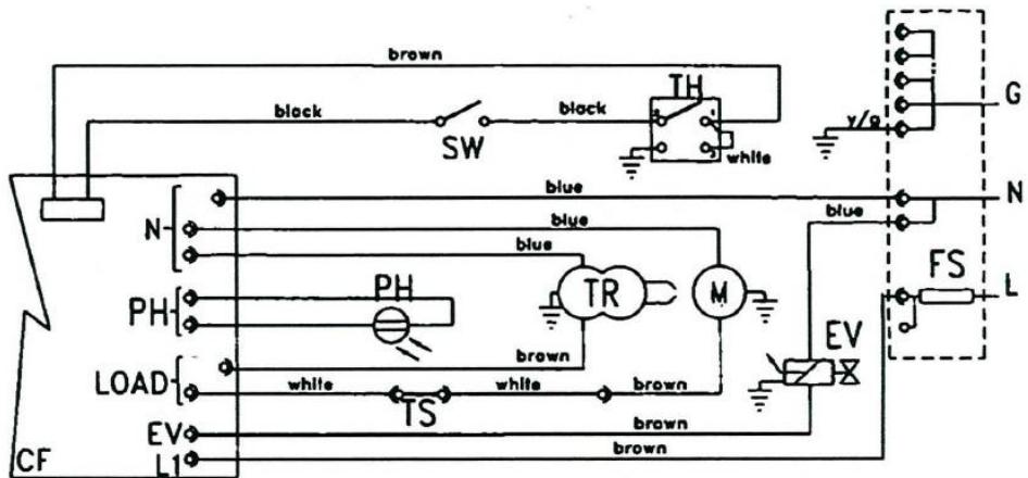 S.PLUS EF 26 CA - SCHEMA ELECTRIQUE - 1