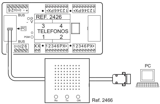 FERMAX MDS - Connexion pour programmer les décodeurs - 1