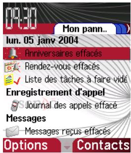 SENDO X - Écran now! et écran menu - 1