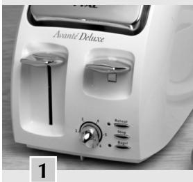 T-FAL AVANTE DELUXE BAGEL  - 2 SLICES - Save these instructions - 1