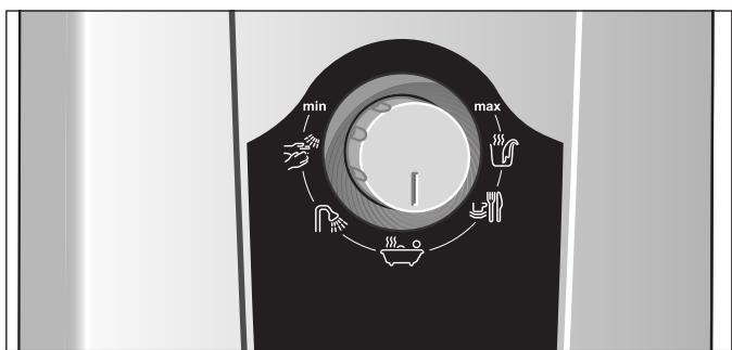 DIMPLEX DEE 2103 - How to operate the continuous-flow heater - 1