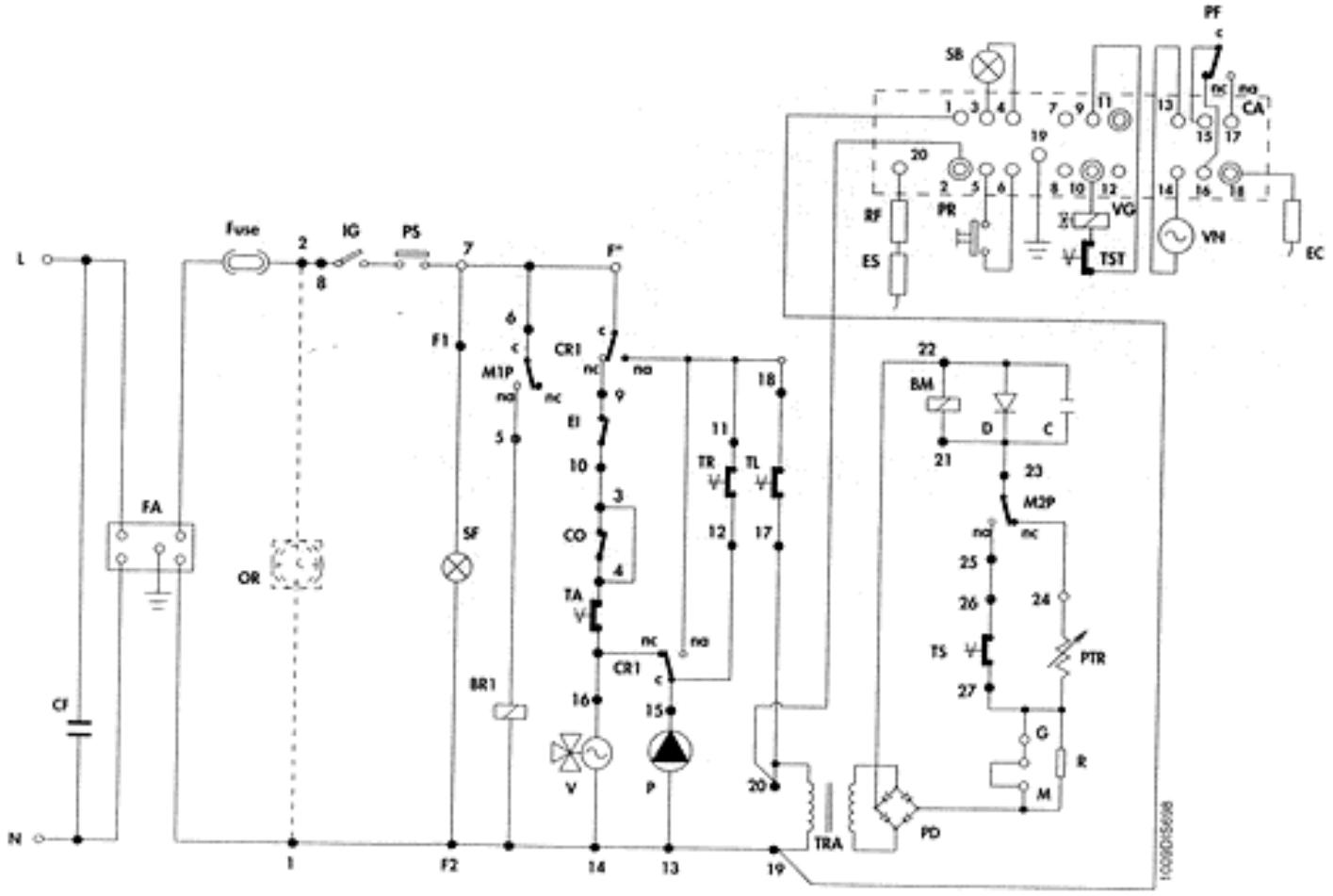 ARIANE ACM 23 V - SCHEMA DE PRINCIPLE ACM 23V-TOP - 1