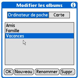 PALMONE ZIRE 72 - Organisation des photos ou des vidés dans des albums - 3