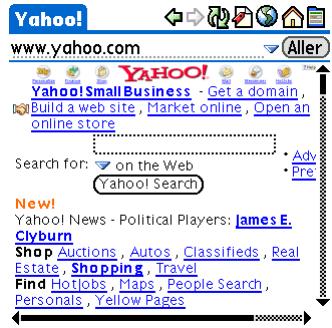 PALMONE ZIRE 72 - Accès à une page Web - 3