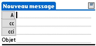 PALMONE ZIRE 72 - Envoi d'un e-mail - 3