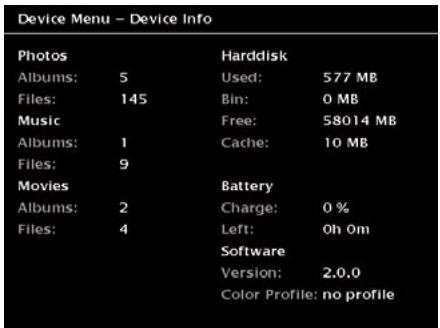 JOBO GIGA VU EXTREME - Contents sur l'appareil - 1