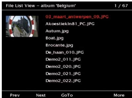 JOBO GIGA VU EXTREME - Visualiser liste de fichiers - 1