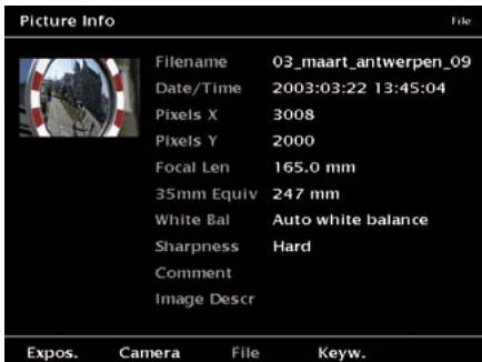 JOBO GIGA VU EXTREME - Montrer les données Info (EXIF) - 3