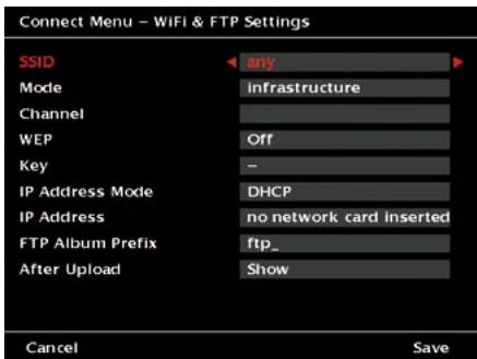 JOBO GIGA VU EXTREME - Réglages WiFi &amp; FTP - 1