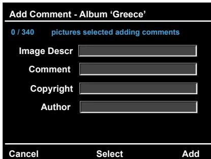 JOBO GIGA VU PRO - Introduire des commentaires - 1