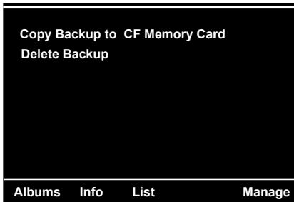 JOBO GIGA VU PRO - Gérer la sauvegarde de données - 1