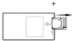JOBO PDJ855 - Insertion et remplacement des piles de la télécommande - 1