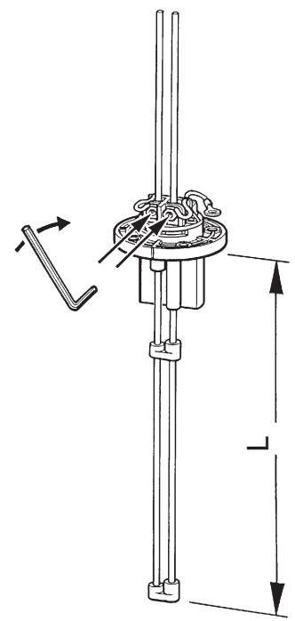 VDO FRESHWATER TANK GAUGE - H = L + A - 2