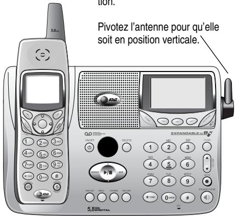 AT&T AT&T E5865 - Pour replacer le couvercle du compartiment des piles - 3
