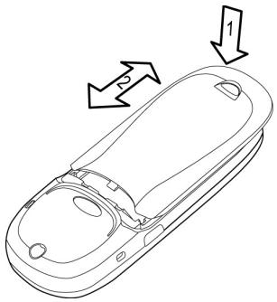 MITSUBISHI TELECOM M21I - Mise en place du couvercle et chargement de la batterie - 1