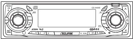 ECLIPSE CD5425E - Régler le contraste de l'affichage - 1