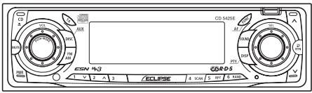 ECLIPSE CD5425E - Ordre d'affichage des noms de fichiers et de dossiers MP3 - 1