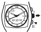 VICTORINOX SWISS ARMY HUNTER MACH 3 - Réglage d'un second fuseau horsaire (ou de l'heure du domicile ou de l'heure d'éché/hiver) - 1