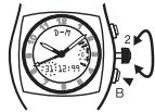 VICTORINOX SWISS ARMY HUNTER MACH 3 - Reglage du jour, du mois et de l'année - 1