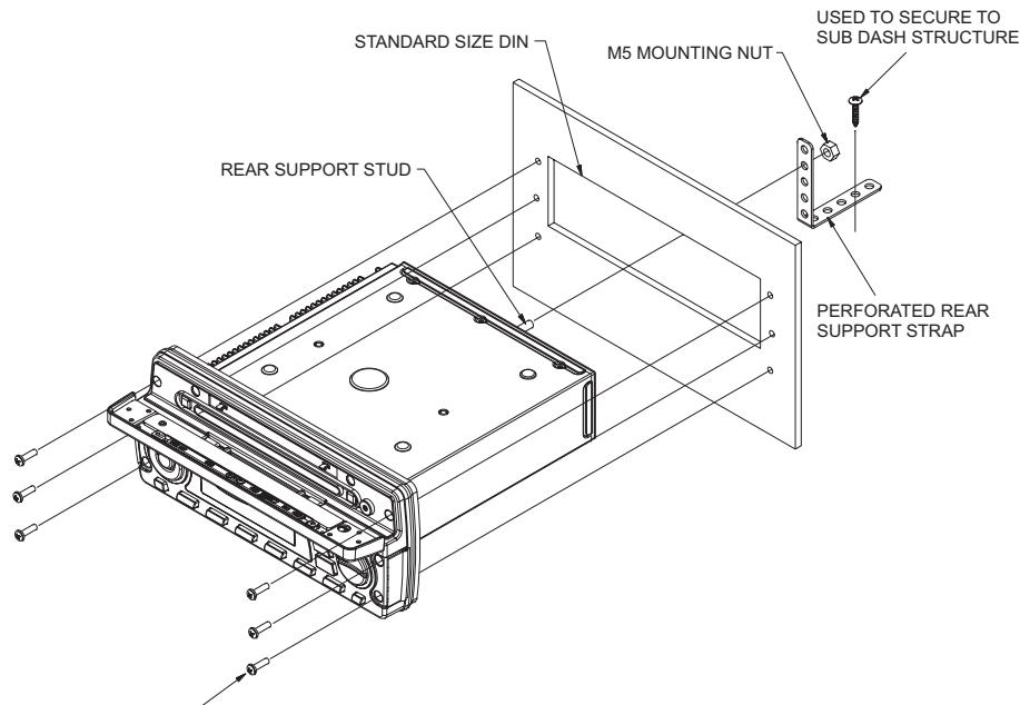 AUDIOVOX MSR7007 - DIN Front Mount - 1
