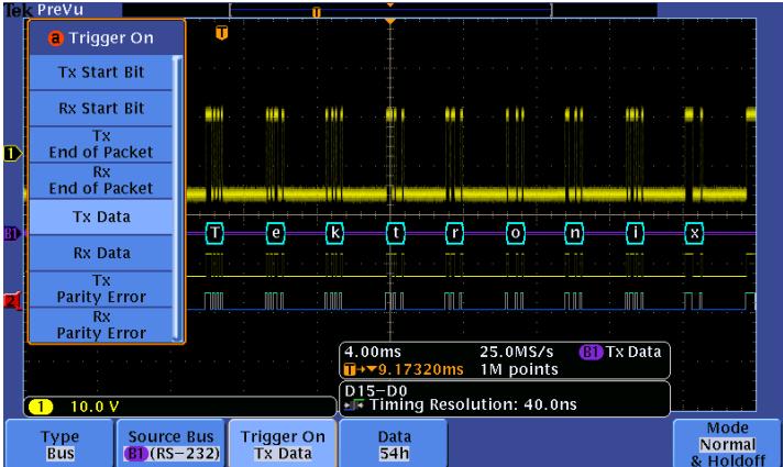 TEKTRONIX MSO3014 - Détection - 1