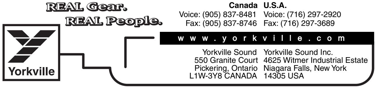 YORKVILLE AP1020 - Puissance de sortie - 1