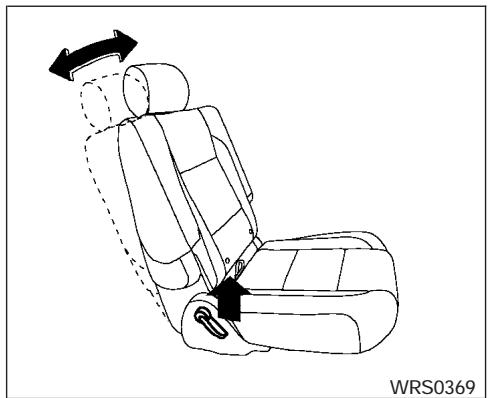 INFINITI QX56 - Basculement des sièges pour faciliter l'accès à la troisième rangée - 2