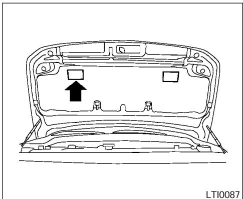INFINITI QX56 - NUMERO D'IDENTIFICATION DU VEHICULE (numéro du chassin) - 3