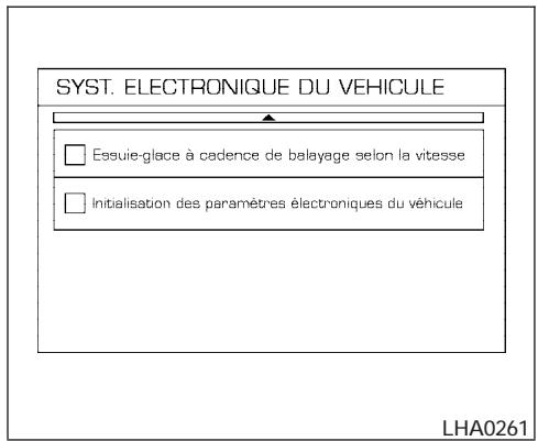 INFINITI QX56 - Réglage de l'affichage en mode audio ou de chauffage et climatisation : - 3