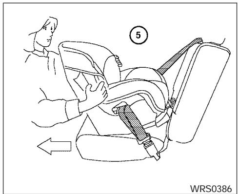 INFINITI QX56 - Orientévers l'arrière-étape 4 - 1