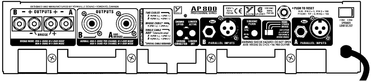 YORKVILLE AP800 - Specifications - 5