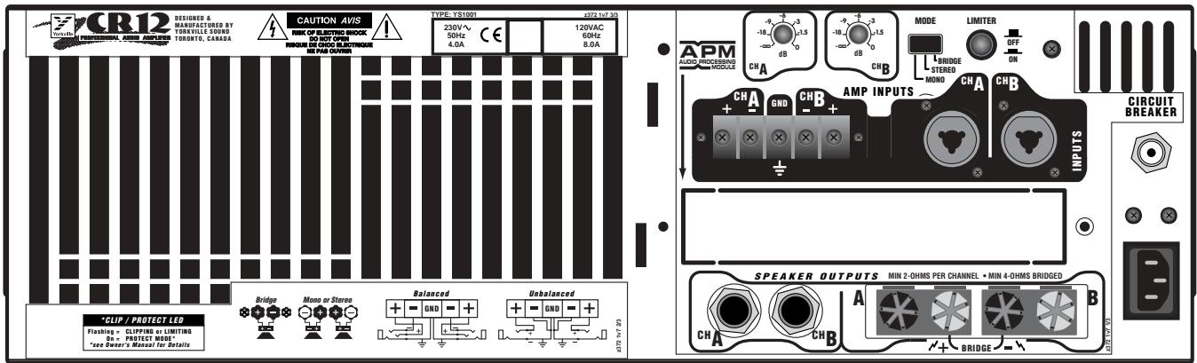 YORKVILLE CR12 - Cordon d'alimentation: - 2