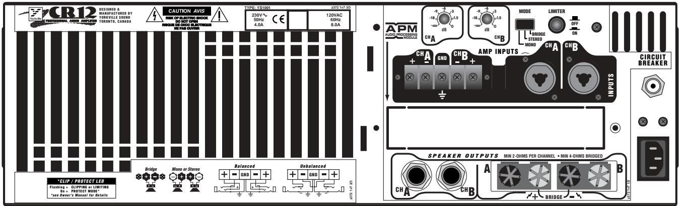 YORKVILLE CR12 - Cordon d'alimentation: - 1