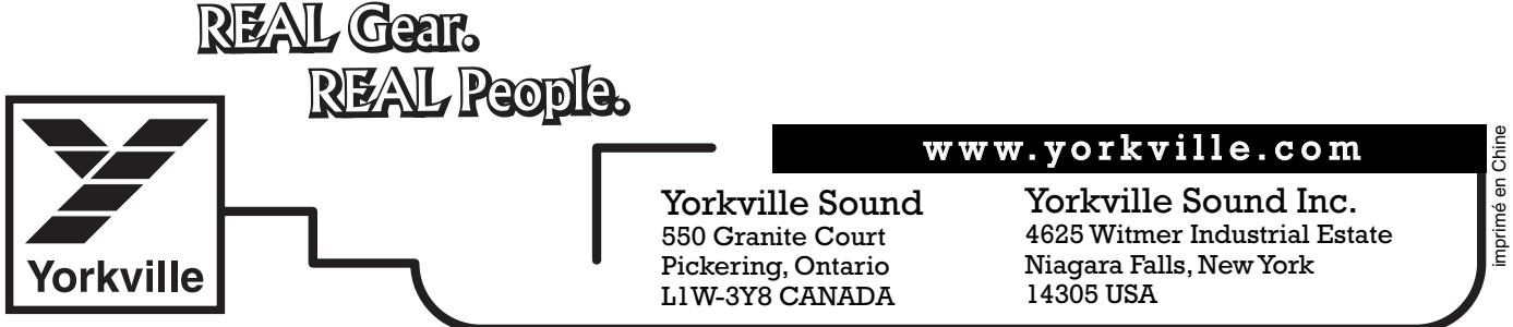 YORKVILLE CX80P - Contrôle de tonalité - 1