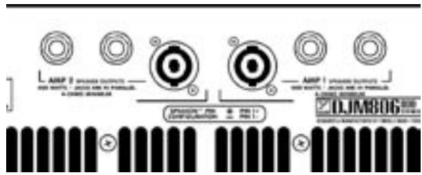 YORKVILLE DJM806 - Les raccordements de haut-parleur - 1
