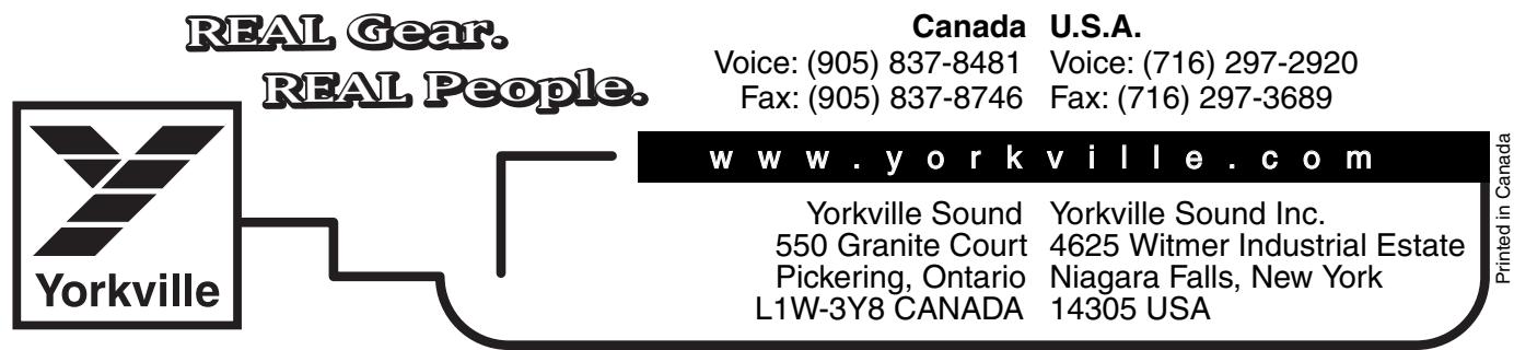 YORKVILLE ELITE LS800P - Protection - 3