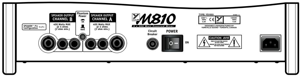 YORKVILLE M1610 - Power Switch and Breaker - 2