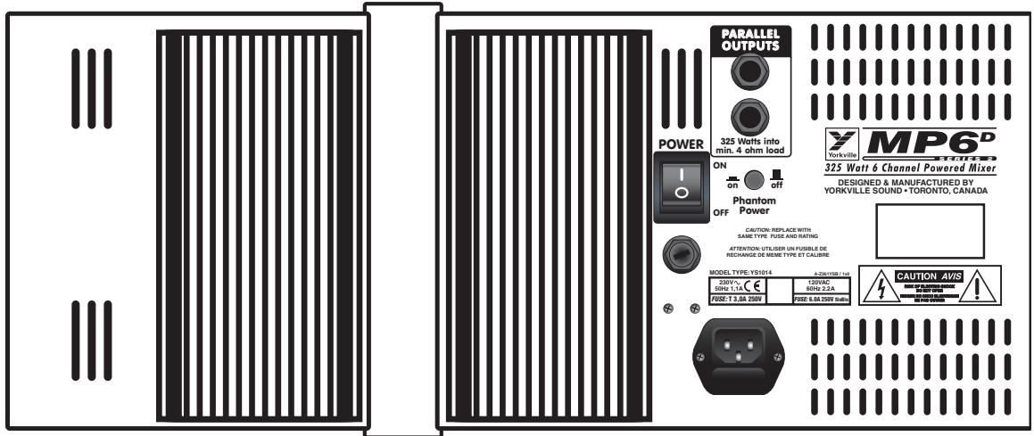 YORKVILLE MP6D2 - AC Power Switch &amp; Fuse - 1
