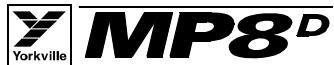 YORKVILLE MP8D - MAIN EFFECTS MASTER CONTROL - 8