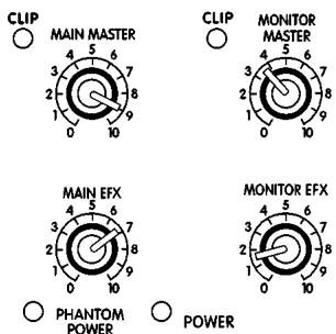 YORKVILLE MP8DX - Control principal "MAIN EFX - 5