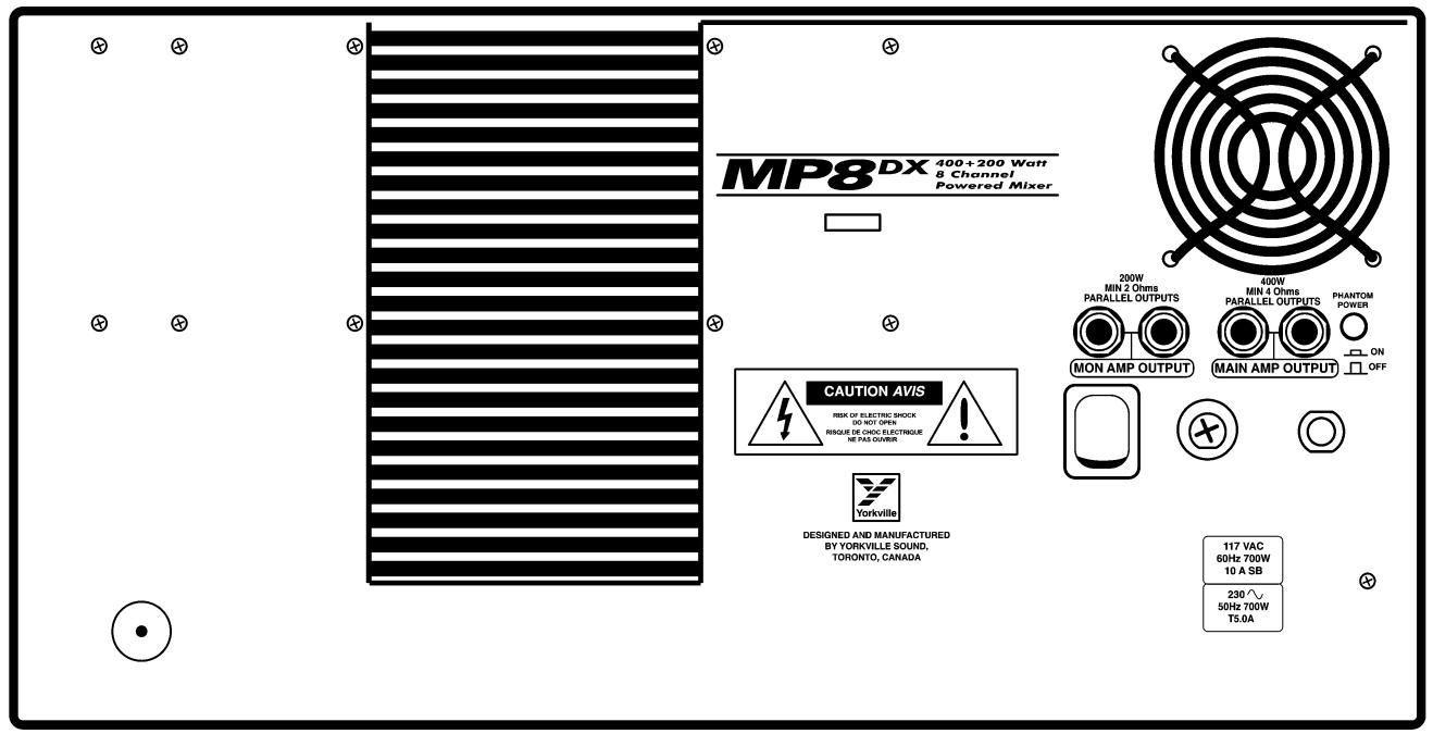 YORKVILLE MP8DX - AC POWER SWITCH & FUSE - 1