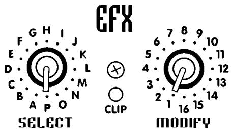 YORKVILLE MP8DX - EFFECTS TABLES - 1
