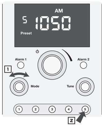 BOSTON ACOUSTICS HORIZON DUO - Selecciónar una emisora memorizada - 1