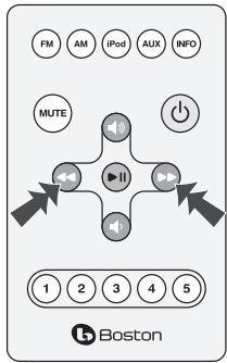 BOSTON ACOUSTICS HORIZON DUO - Utilisation de la télécommande - 2