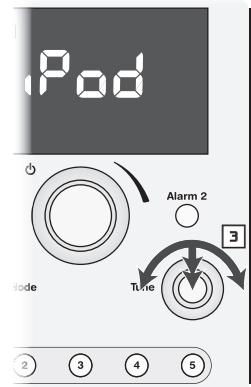 BOSTON ACOUSTICS HORIZON DUO - Commandes du panneau avant pour le fonctionnement de l'ipod - 2