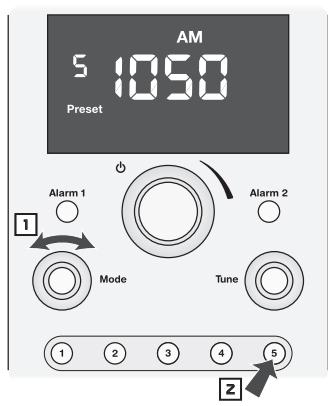 BOSTON ACOUSTICS HORIZON DUO - Sélection d'une station radio préréglée - 1